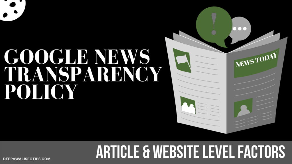 Google News Transparency policy