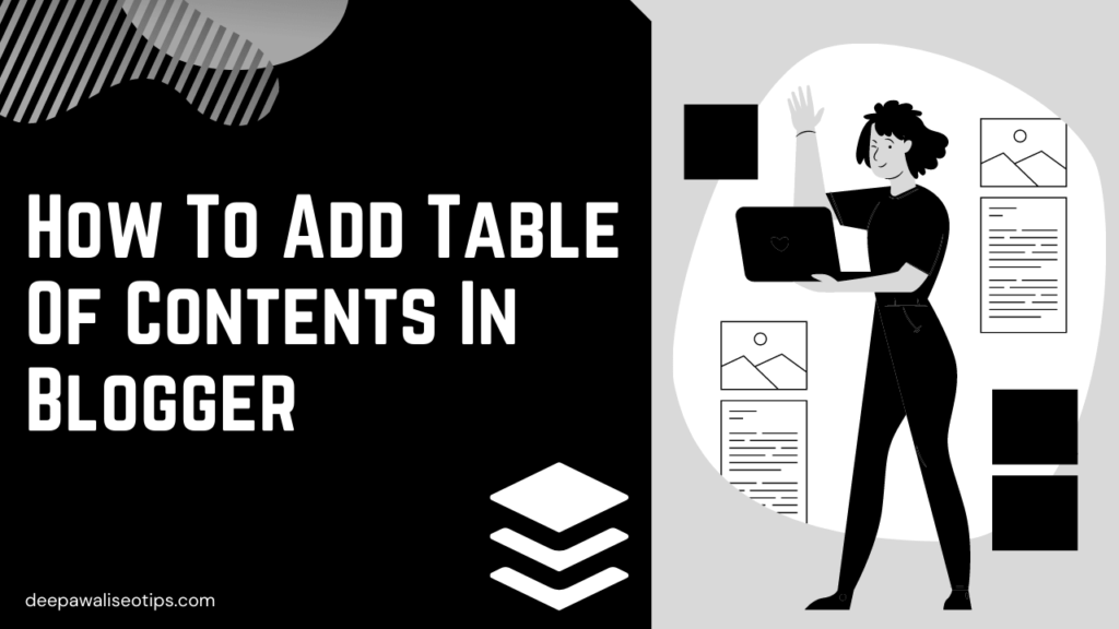 how to add table of content in blogger