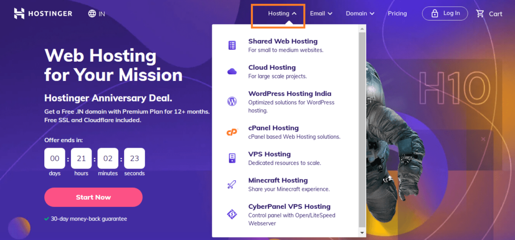 select shared hosting
