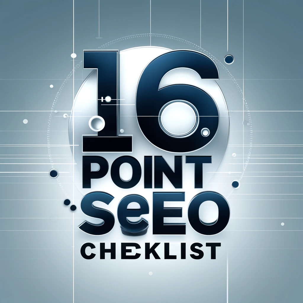 16 point SEO checklist